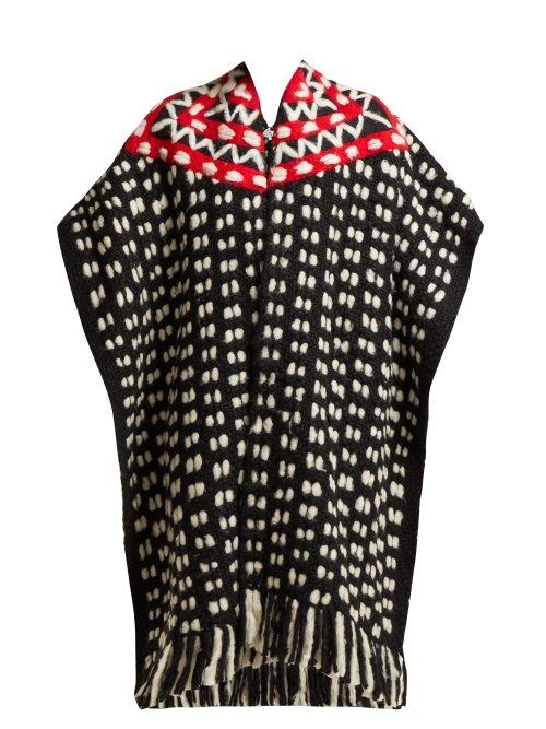 Matchesfashion.com Gabriela Hearst - Diego Embroidered Cashmere Poncho - Womens - Black