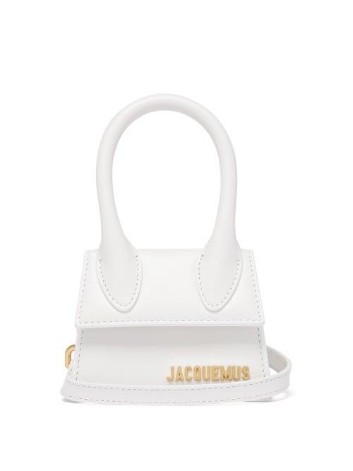 Ladies Bags Jacquemus - Chiquito Leather Cross-body Bag - Womens - White