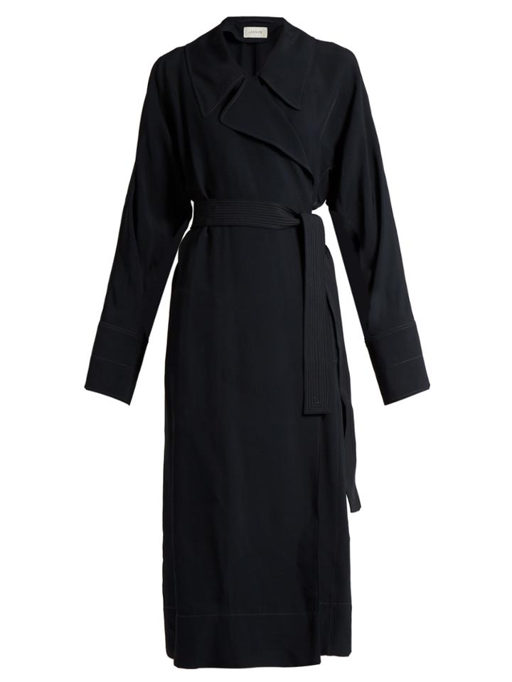 Lemaire Notch-lapel Twill Wrap Dress
