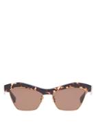 Bottega Veneta - Cat-eye Tortoiseshell-acetate Sunglasses - Womens - Tortoiseshell