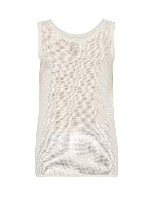 Matchesfashion.com Jacquemus - Knitted Cotton Tank Top - Mens - White
