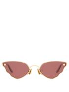 Matchesfashion.com Moy Atelier - Little Ripple Butterfly Gold Plated Sunglasses - Womens - Gold