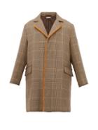 Matchesfashion.com Marni - Single Breasted Checked Wool Overcoat - Mens - Beige