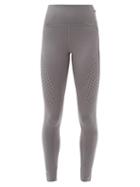 Matchesfashion.com Adidas By Stella Mccartney - Truepurpose High-rise Stretch-jersey Leggings - Womens - Dark Grey
