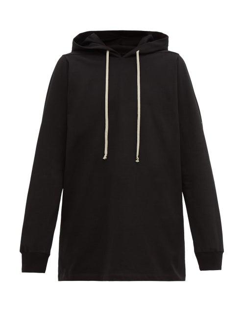Matchesfashion.com Rick Owens - Cotton Jersey Hooded Sweatshirt - Mens - Black