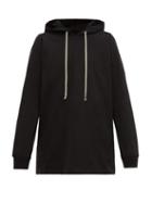 Matchesfashion.com Rick Owens - Cotton Jersey Hooded Sweatshirt - Mens - Black