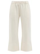 Matchesfashion.com Vika 2.0 - Cropped Organic-cotton Jersey Track Pants - Womens - Cream