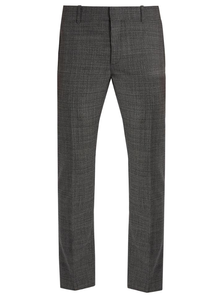 Alexander Mcqueen Mid-rise Straight-leg Wool Trousers