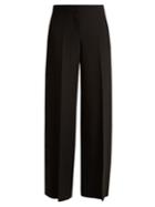 Alexander Mcqueen Satin-panel Wide-leg Tuxedo Trousers