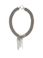Matchesfashion.com Isabel Marant - Wild Shore Crystal Embellished Chain Necklace - Womens - Silver