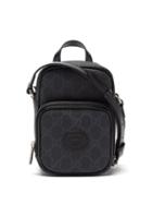 Gucci - Gg Supreme Canvas And Leather Mini Cross-body Bag - Mens - Black