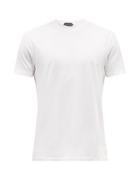 Mens Rtw Tom Ford - Logo-embroidered Lyocell-blend Jersey T-shirt - Mens - White