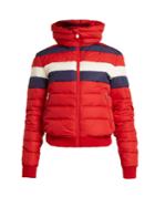 Perfect Moment Queenie Striped Quilted Down Ski Jacket