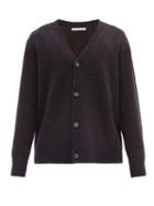Matchesfashion.com Acne Studios - Kabelo Rib-knitted Wool-blend Cardigan - Mens - Navy