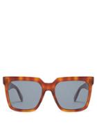 Matchesfashion.com Celine Eyewear - Oversized Square Acetate Sunglasses - Womens - Tortoiseshell
