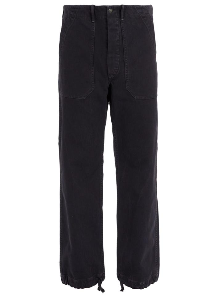 Rrl Drawstring-cuff Cotton Trousers