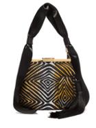 Matchesfashion.com Bienen-davis - 6am Hypnotique Metallic Brocade Clutch - Womens - Gold Multi