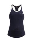 Matchesfashion.com The Upside - Ribbed Knit Cotton Tank Top - Womens - Navy White