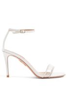 Matchesfashion.com Aquazzura - Minimalist 85 Leather Sandals - Womens - White