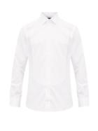 Matchesfashion.com Thom Sweeney - Honeycomb Plastron Cotton Twill Tuxedo Shirt - Mens - White