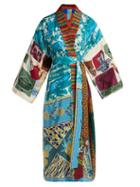 Matchesfashion.com Rianna + Nina - Patchwork Vintage Silk Twill Kimono - Womens - Multi