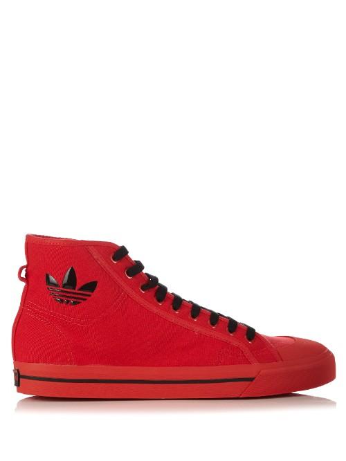 Raf Simons X Adidas Matrix Spirit High-top Canvas Trainers