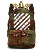 Off-white Logo-print Cotton-canvas Backpack