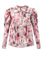 Matchesfashion.com Matty Bovan - Dolly Balloon-sleeves Floral-print Blouse - Womens - Pink Multi