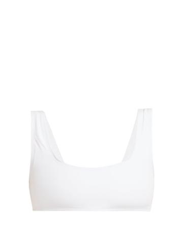 Matchesfashion.com Talia Collins - The Athletic Bikini Top - Womens - White