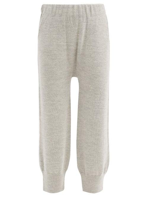 Matchesfashion.com Lauren Manoogian - Straight-leg Alpaca-blend Track Pants - Womens - Light Grey