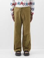Story Mfg. - Paco Organic-cotton Canvas Trousers - Mens - Dark Green