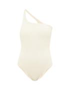 Matchesfashion.com Jade Swim - Evolve One-shoulder Ribbed Swimsuit - Womens - Ivory