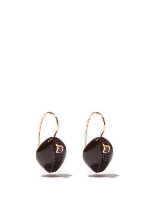 Dezso - Sapphire, Onyx & 18kt Rose-gold Earrings - Womens - Black Multi