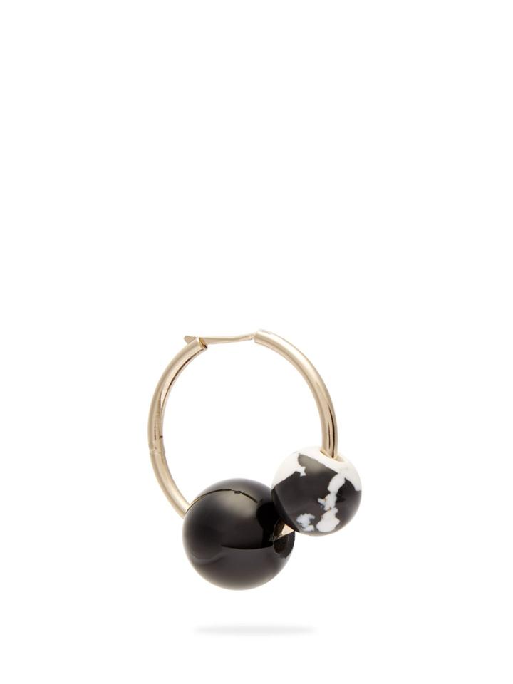 Proenza Schouler Cluster Beaded Hoop Single Earring