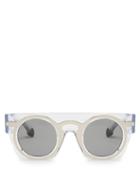 Christopher Kane Flat-top Layered Acetate Sunglasses