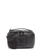 Valentino Garavani - V-logo Leather Cross-body Bag - Mens - Black