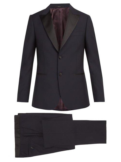 Matchesfashion.com Paul Smith - Single Breasted Wool Blend Tuxedo - Mens - Navy