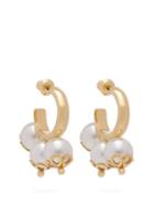 Matchesfashion.com Simone Rocha - Ornate Triple Pearl Hoop Earrings - Womens - Pearl