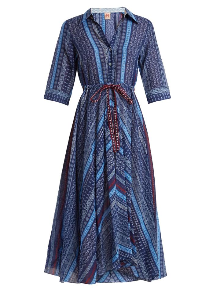 Le Sirenuse, Positano Lucy Geometric-print Cotton Dress