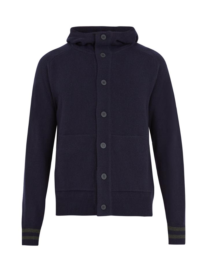 Tomas Maier Hooded Wool Cardigan