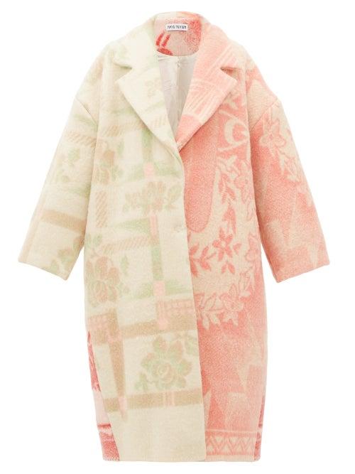 Matchesfashion.com Rave Review - Coco Single Breasted Upcycled Blanket Wool Coat - Womens - Multi