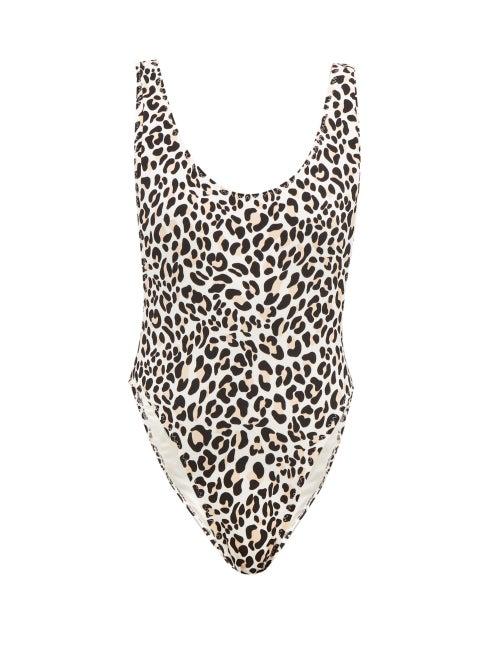 Matchesfashion.com Norma Kamali - Marissa Leopard Print Swimsuit - Womens - Leopard