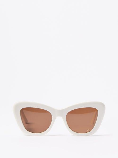 Dior - Diorbobby R1u Butterfly Acetate Sunglasses - Womens - Ivory