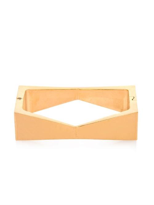 Alexander Mcqueen Stud Bridge Brass Cuff