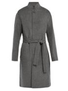 Matchesfashion.com Acne Studios - Belted Wool Blend Coat - Mens - Grey