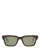 Matchesfashion.com Thom Browne - Square-frame Acetate Sunglasses - Mens - Tortoiseshell
