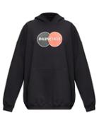 Matchesfashion.com Balenciaga - Logo-print Hooded Jersey Sweatshirt - Womens - Black