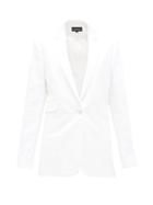 Matchesfashion.com Ann Demeulemeester - Zipped-seams Cotton-blend Twill Jacket - Womens - White