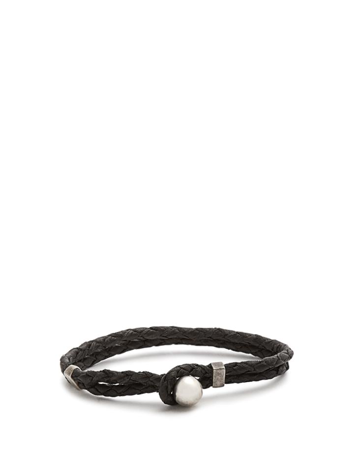 Title Of Work Layered Braided-leather Bracelet