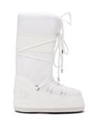 Matchesfashion.com Moncler - X Moon Boot&reg; Leather Aprs Ski Boots - Womens - White